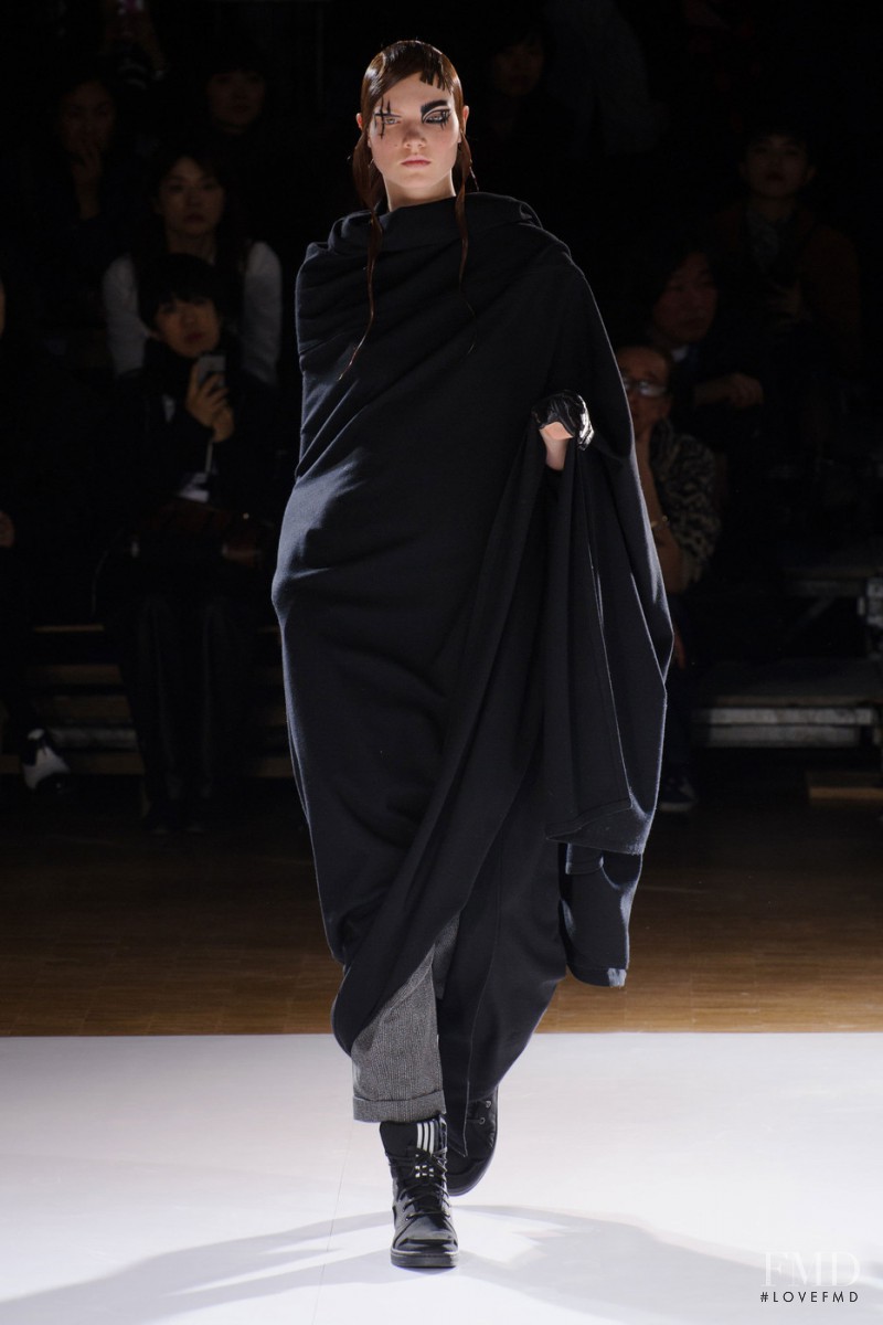 Anastasia Ivanova featured in  the Yohji Yamamoto fashion show for Autumn/Winter 2015
