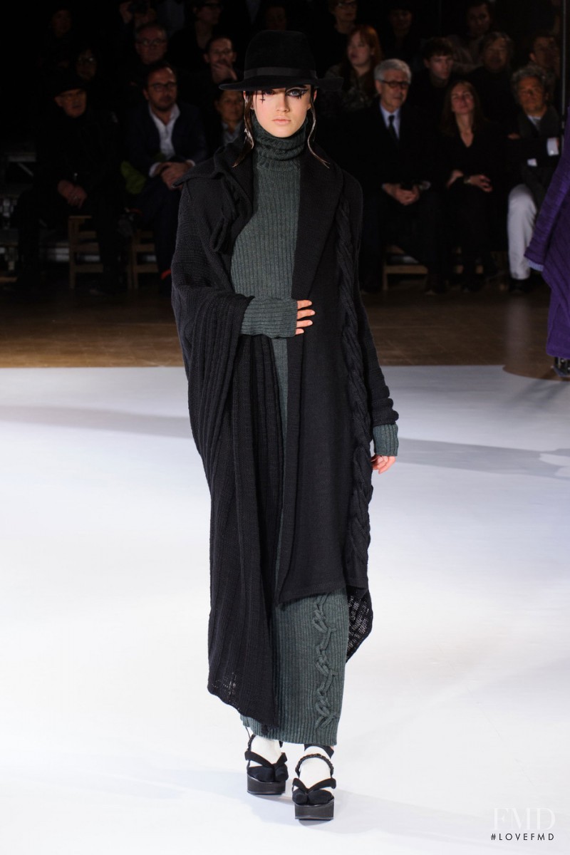 Kotryna Kozlovaite featured in  the Yohji Yamamoto fashion show for Autumn/Winter 2015