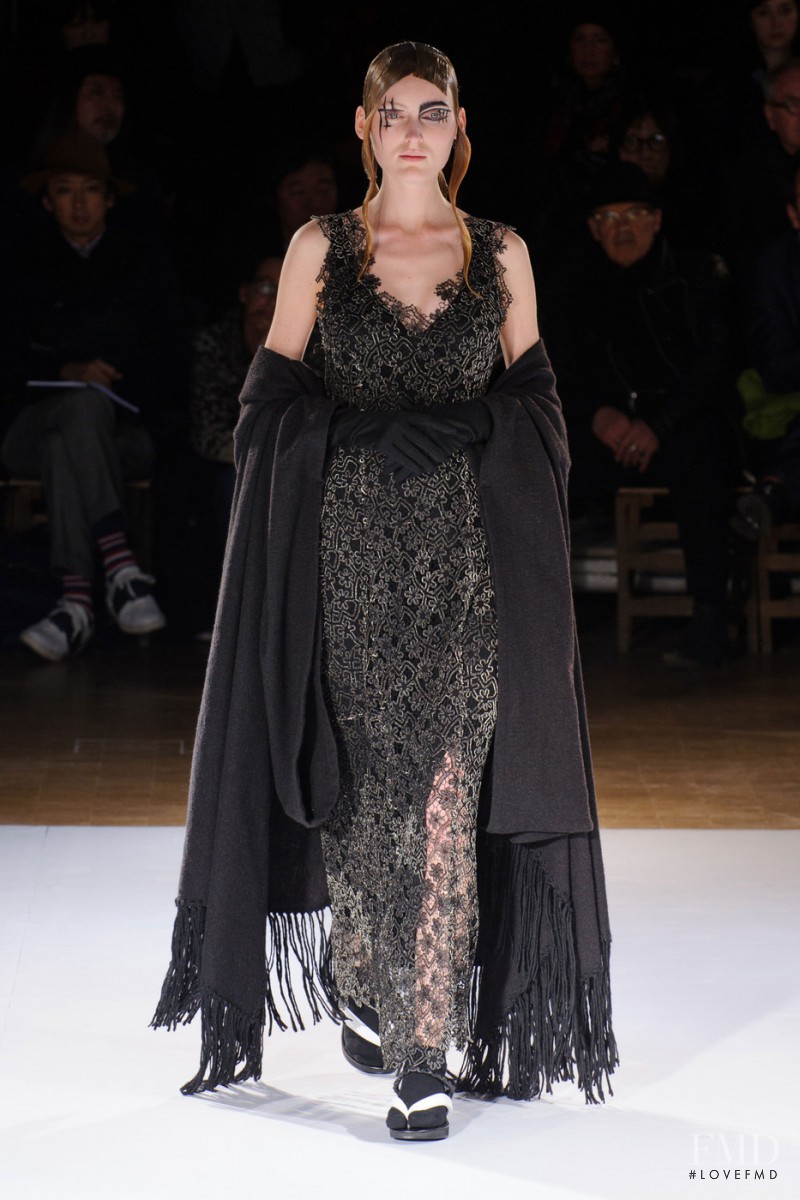 Hannare Blaauboer featured in  the Yohji Yamamoto fashion show for Autumn/Winter 2015