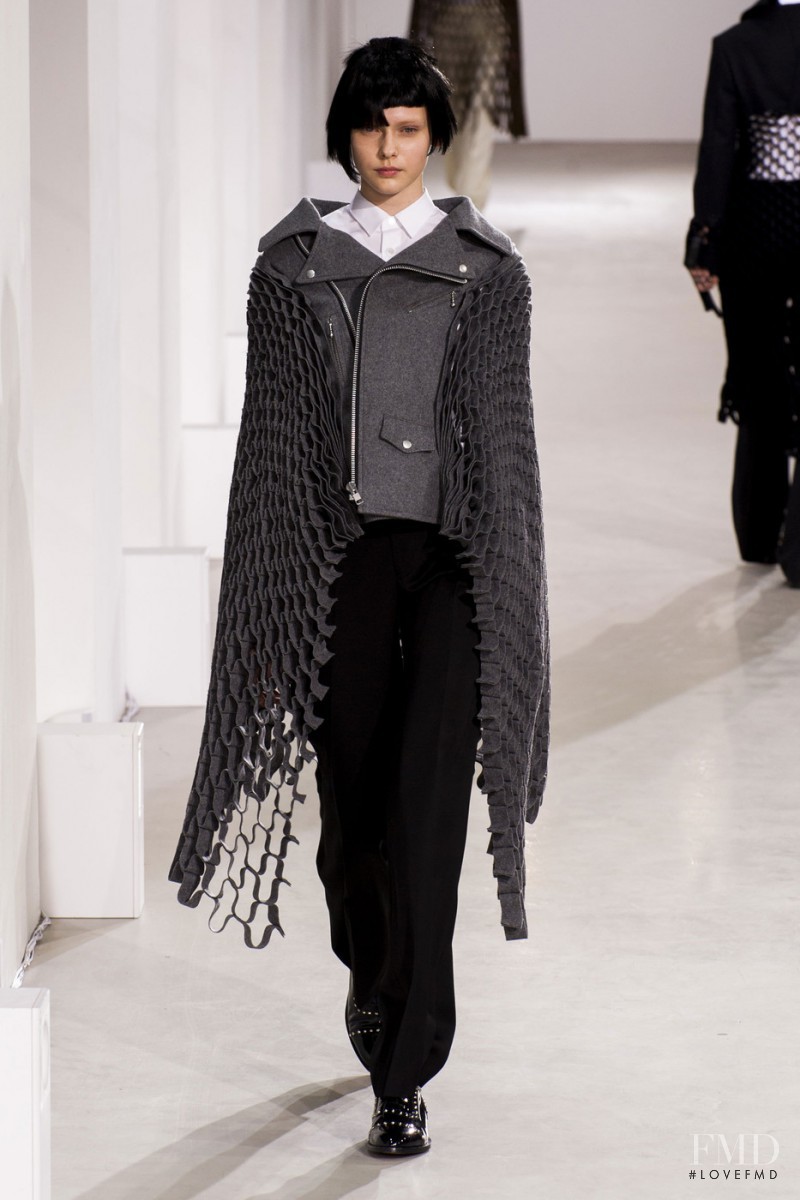 Arina Levchenko featured in  the Junya Watanabe fashion show for Autumn/Winter 2015