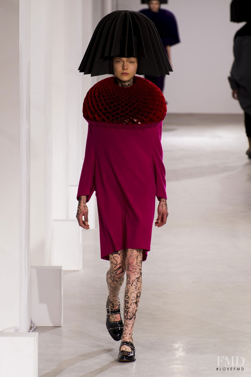 Maja Brodin featured in  the Junya Watanabe fashion show for Autumn/Winter 2015