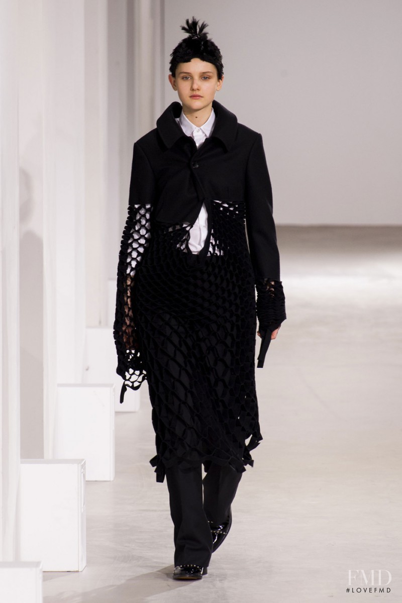 Luba Hryniv featured in  the Junya Watanabe fashion show for Autumn/Winter 2015