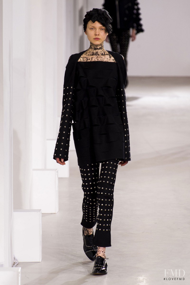 Maja Brodin featured in  the Junya Watanabe fashion show for Autumn/Winter 2015