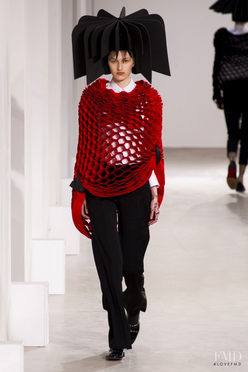 Zoe Huxford featured in  the Junya Watanabe fashion show for Autumn/Winter 2015