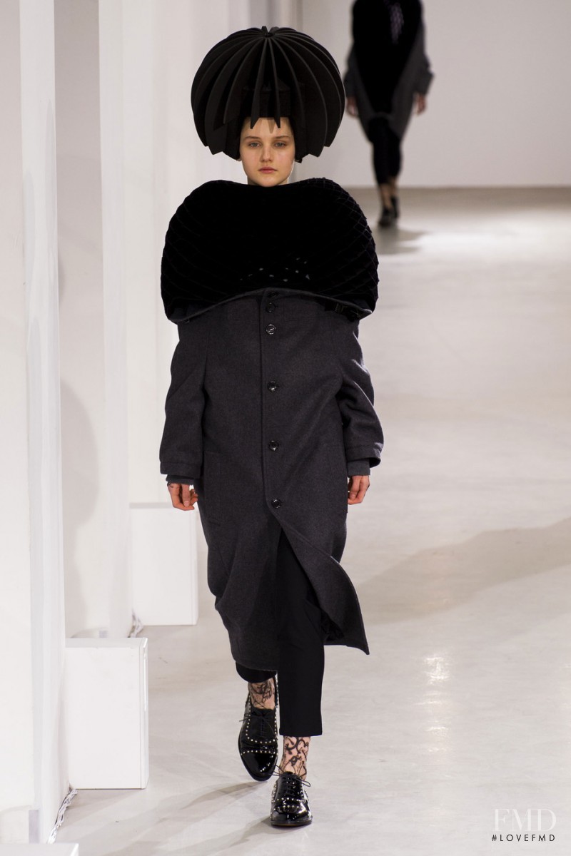 Luba Hryniv featured in  the Junya Watanabe fashion show for Autumn/Winter 2015