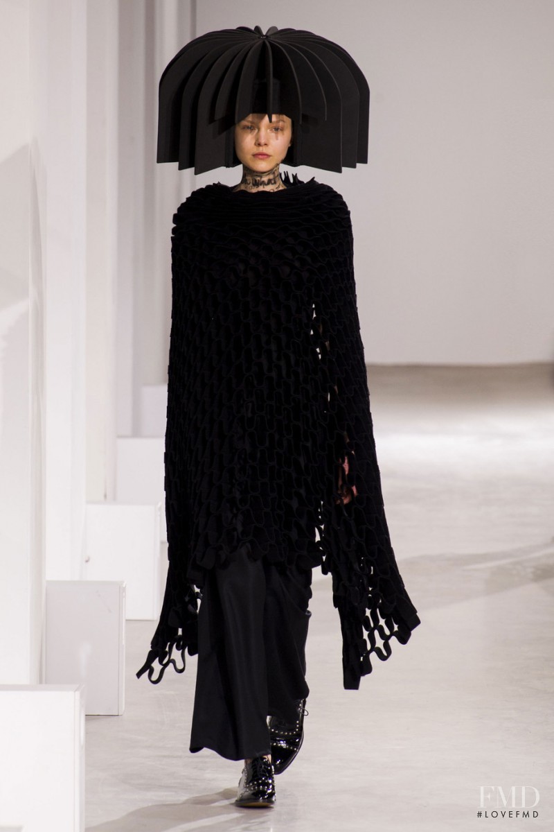 Maja Brodin featured in  the Junya Watanabe fashion show for Autumn/Winter 2015