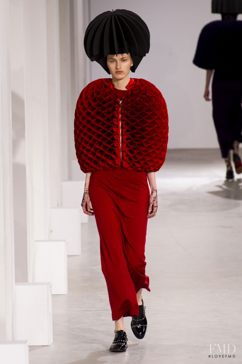 Zoe Huxford featured in  the Junya Watanabe fashion show for Autumn/Winter 2015