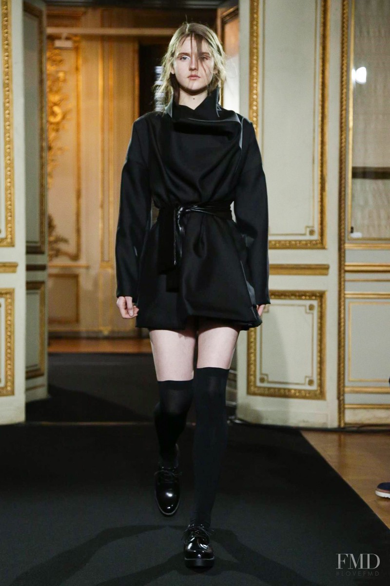 Luba Hryniv featured in  the Moon Young Hee fashion show for Autumn/Winter 2015