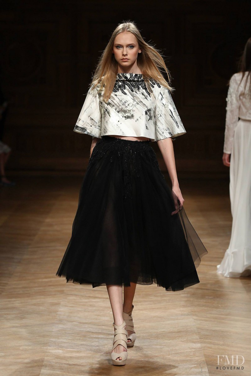 Arina Levchenko featured in  the Tony Ward fashion show for Autumn/Winter 2014