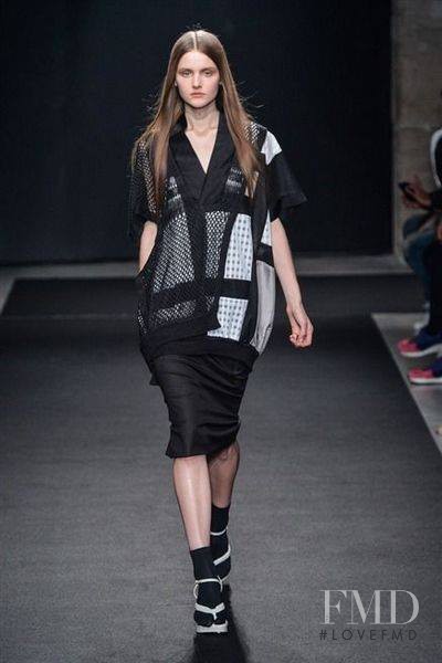 Luba Hryniv featured in  the Atsuro Tayama fashion show for Spring/Summer 2015