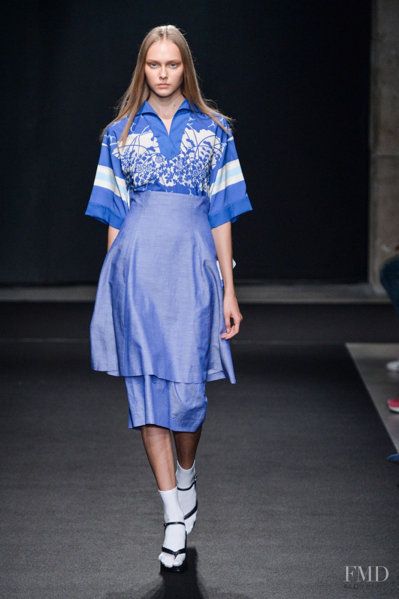 Arina Levchenko featured in  the Atsuro Tayama fashion show for Spring/Summer 2015