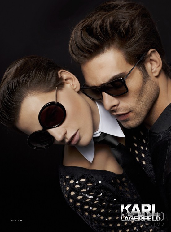 Saskia de Brauw featured in  the KARL by Karl Lagerfeld Eyewear advertisement for Autumn/Winter 2013