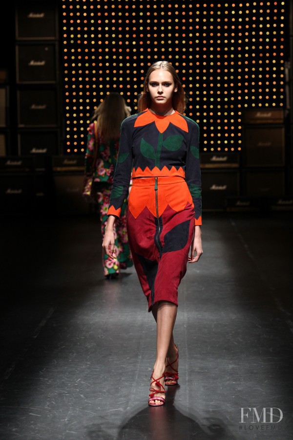 Arina Levchenko featured in  the House of Holland fashion show for Spring/Summer 2015