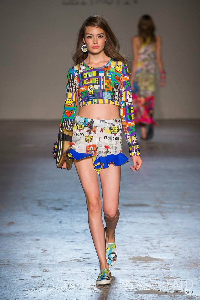 Sasha Kichigina featured in  the Leitmotiv fashion show for Spring/Summer 2015