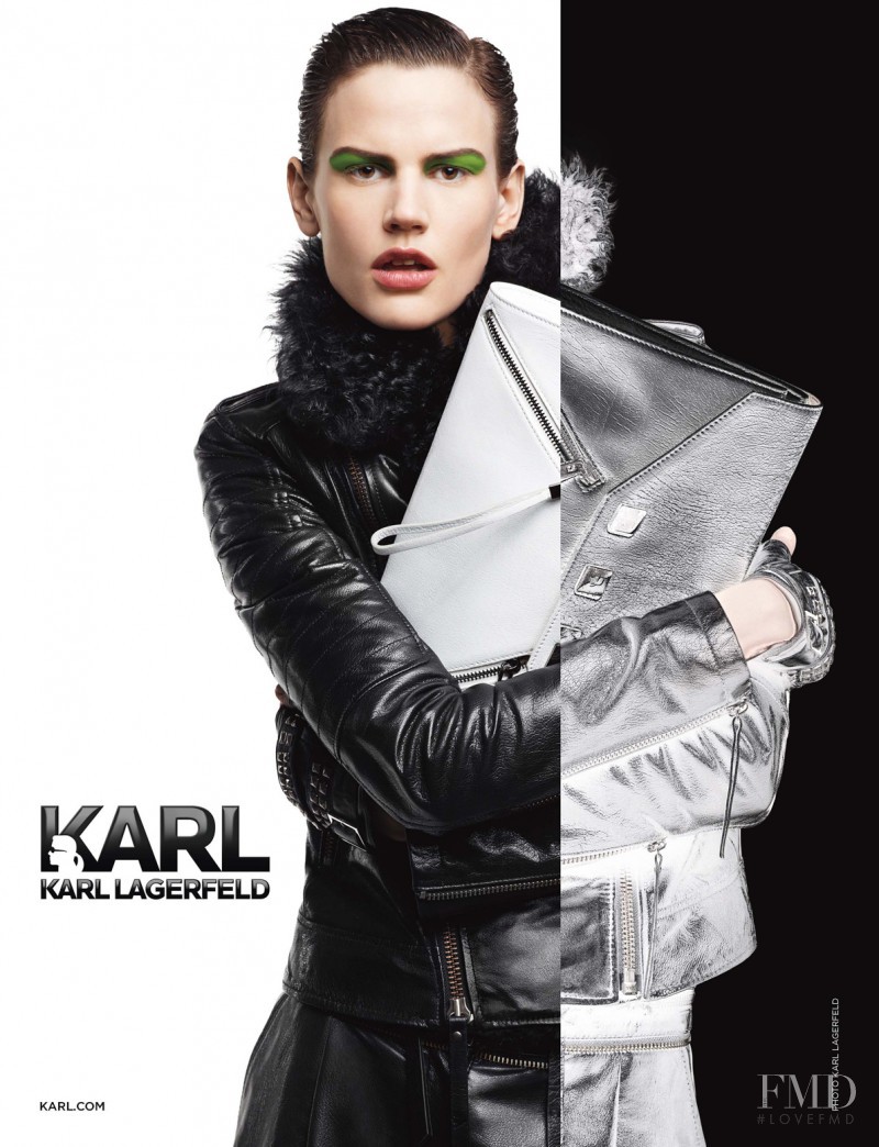 Saskia de Brauw featured in  the KARL by Karl Lagerfeld advertisement for Autumn/Winter 2012