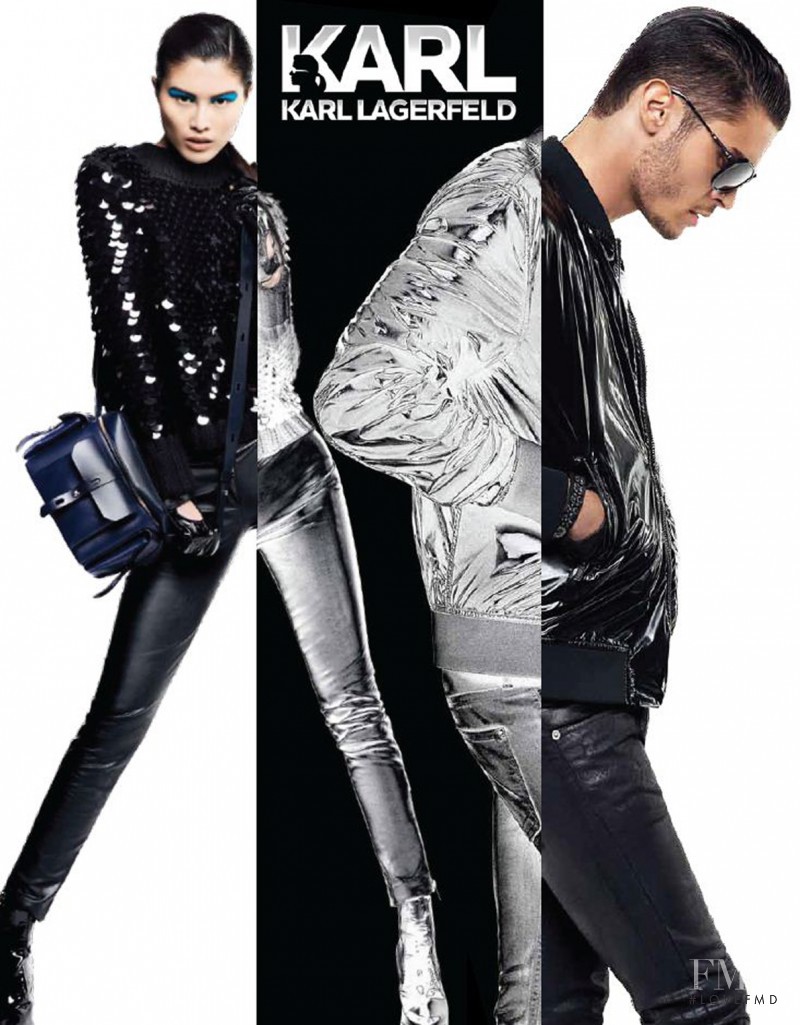 Sui He featured in  the KARL by Karl Lagerfeld advertisement for Autumn/Winter 2012