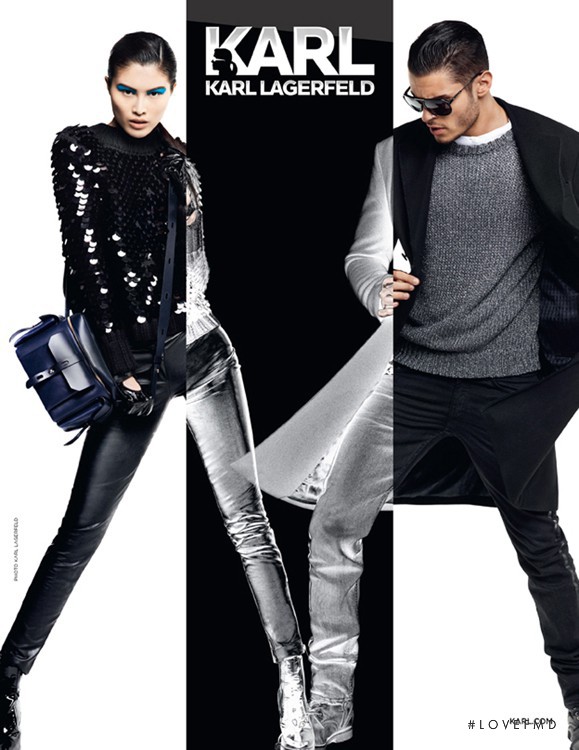 Sui He featured in  the KARL by Karl Lagerfeld advertisement for Autumn/Winter 2012