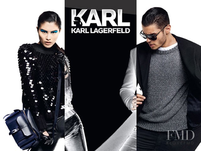 Sui He featured in  the KARL by Karl Lagerfeld advertisement for Autumn/Winter 2012