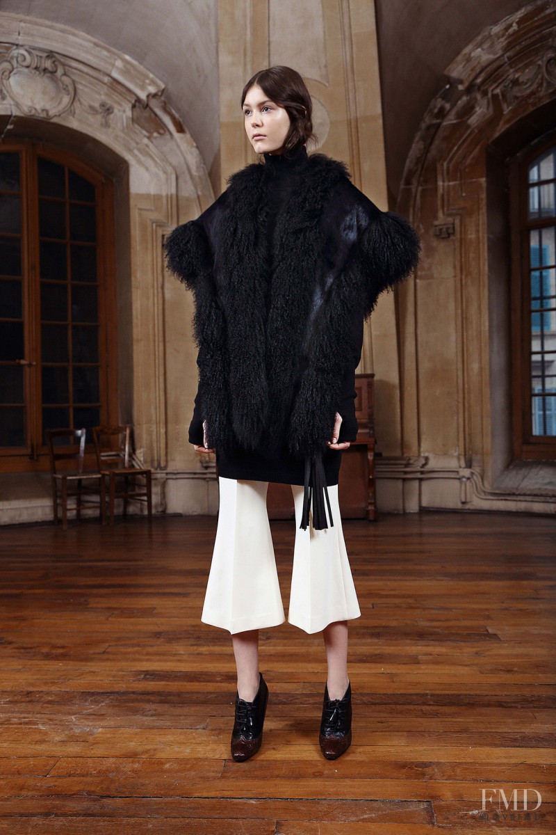 Irina Shnitman featured in  the Sharon Wauchob lookbook for Pre-Fall 2015