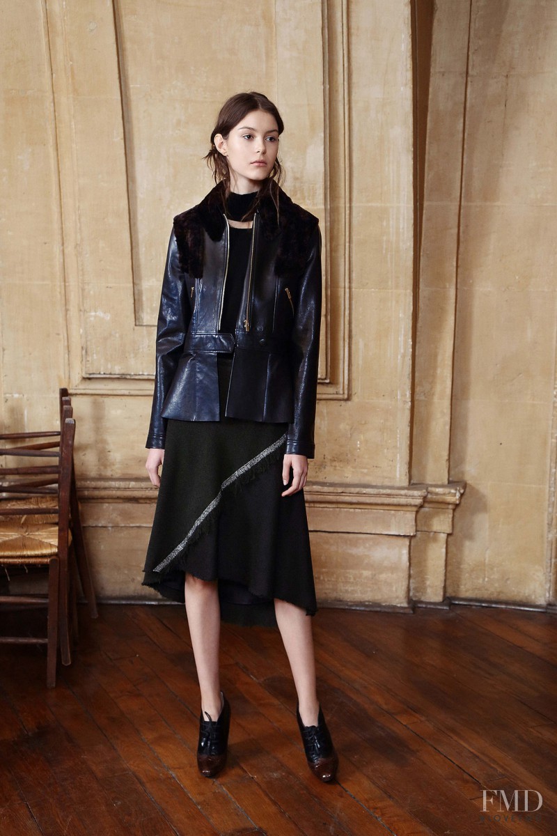 Irina Shnitman featured in  the Sharon Wauchob lookbook for Pre-Fall 2015