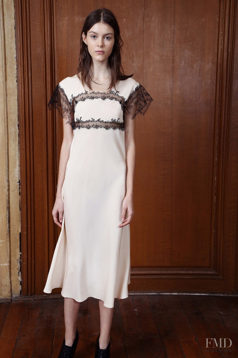 Irina Shnitman featured in  the Sharon Wauchob lookbook for Pre-Fall 2015