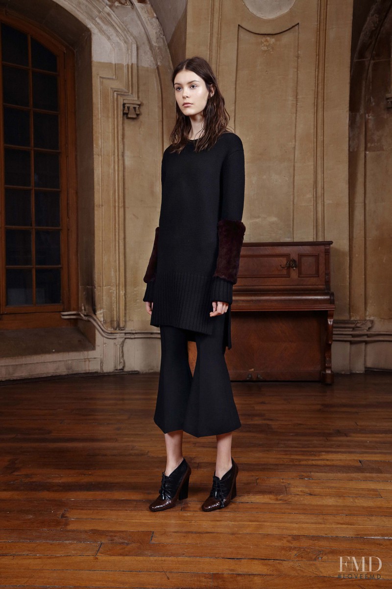 Irina Shnitman featured in  the Sharon Wauchob lookbook for Pre-Fall 2015