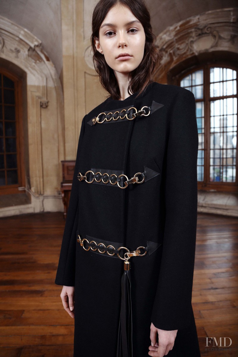 Irina Shnitman featured in  the Sharon Wauchob lookbook for Pre-Fall 2015