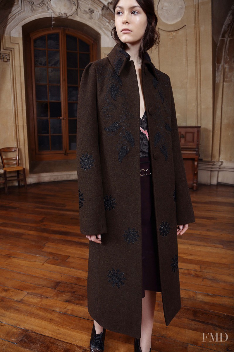 Irina Shnitman featured in  the Sharon Wauchob lookbook for Pre-Fall 2015