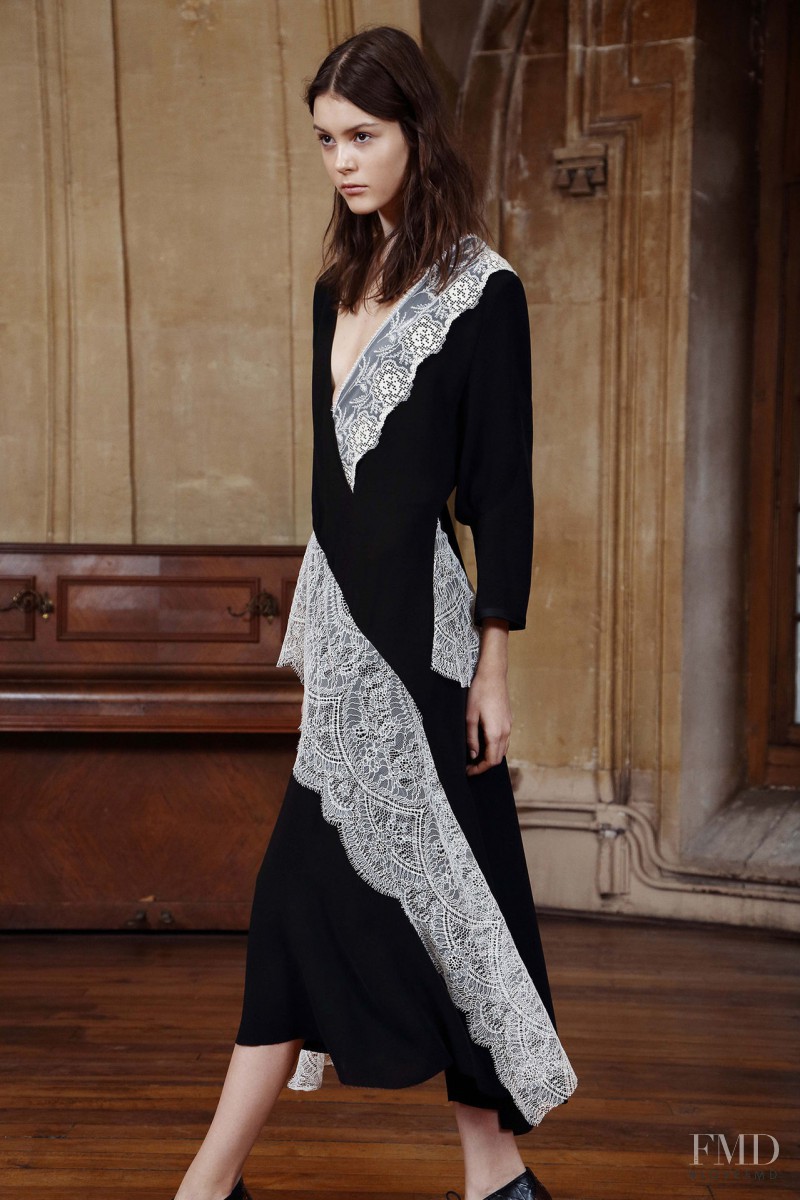 Irina Shnitman featured in  the Sharon Wauchob lookbook for Pre-Fall 2015