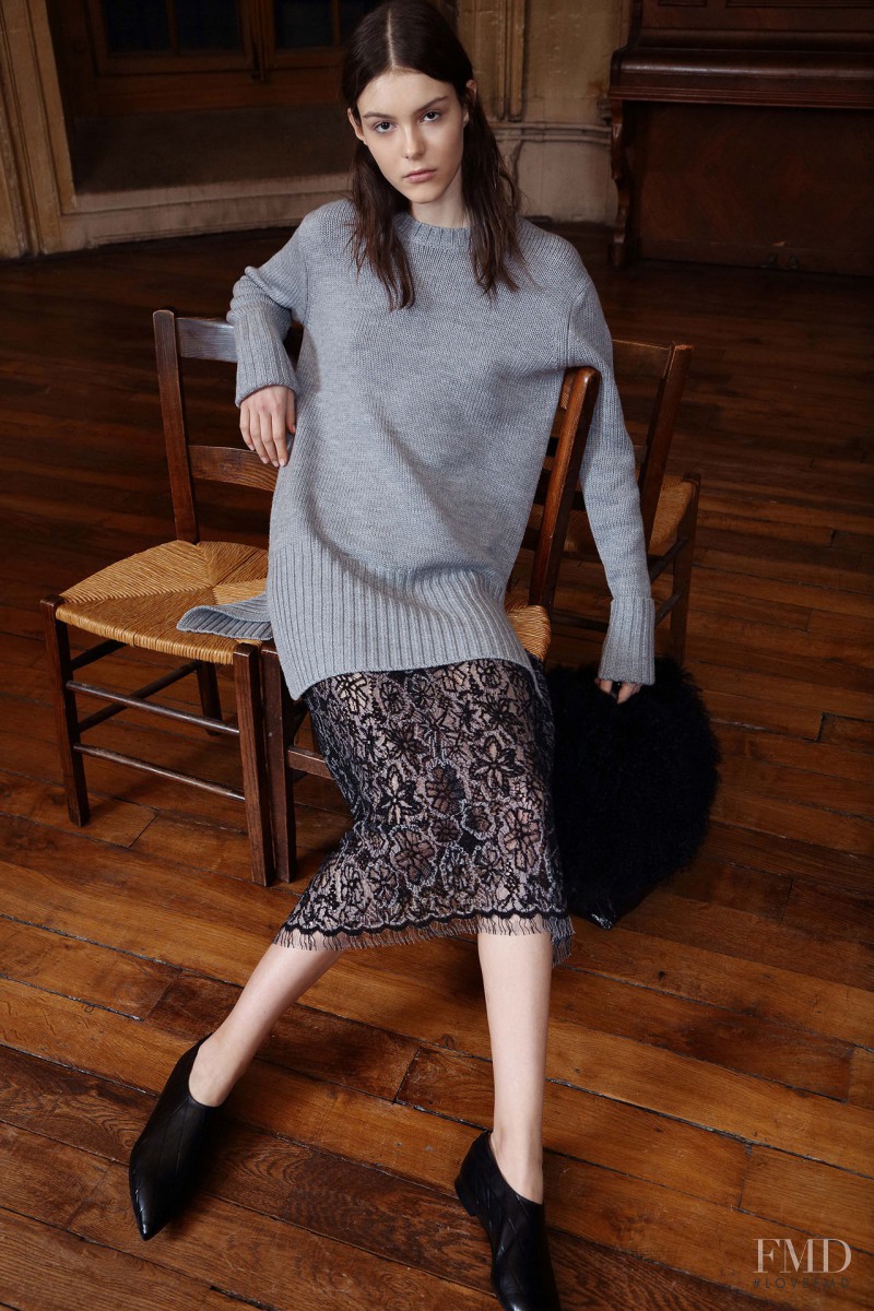 Irina Shnitman featured in  the Sharon Wauchob lookbook for Pre-Fall 2015