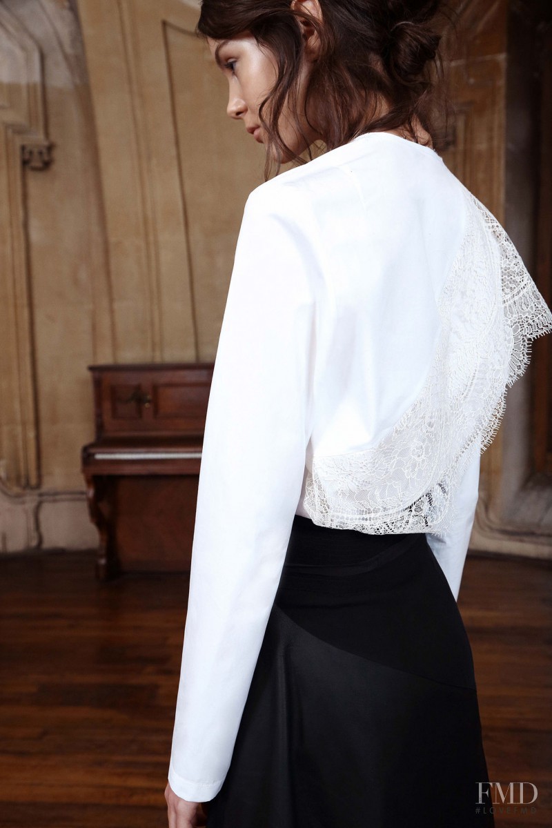 Irina Shnitman featured in  the Sharon Wauchob lookbook for Pre-Fall 2015