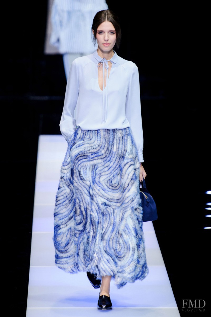 Larissa Mascarenhas featured in  the Giorgio Armani fashion show for Autumn/Winter 2015