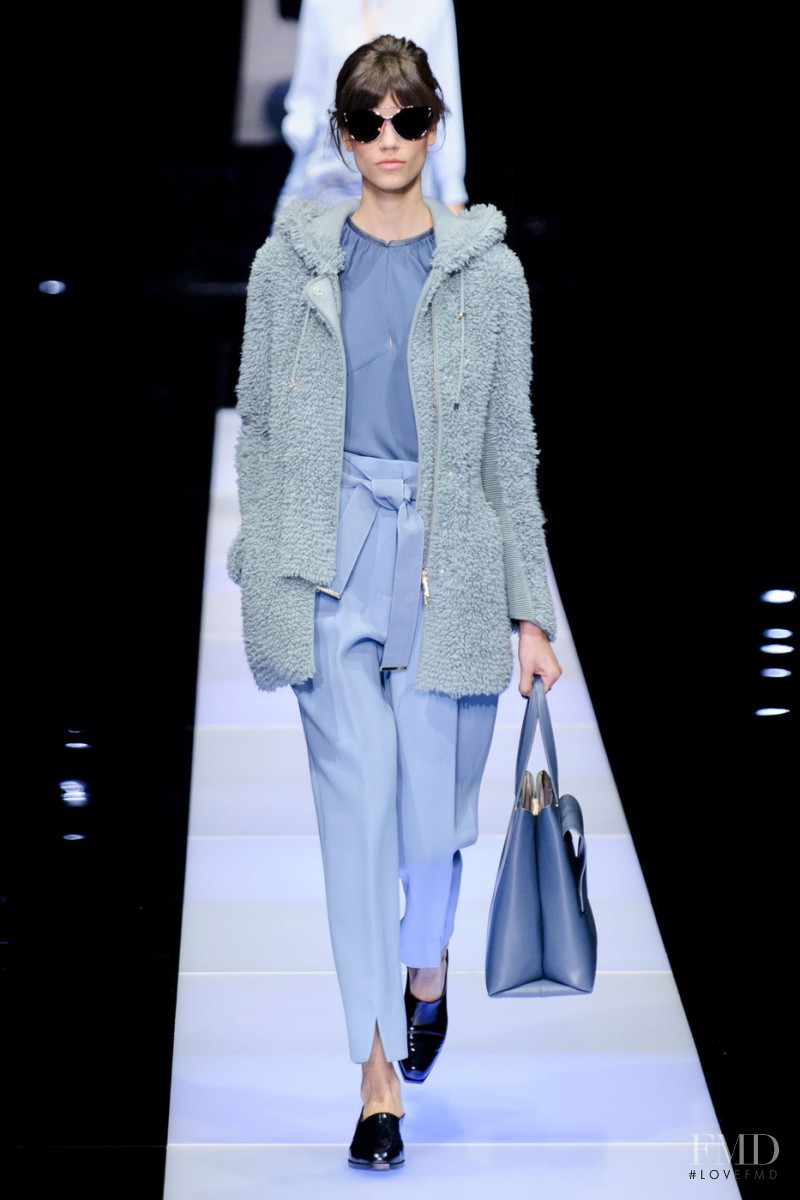 Antonina Petkovic featured in  the Giorgio Armani fashion show for Autumn/Winter 2015
