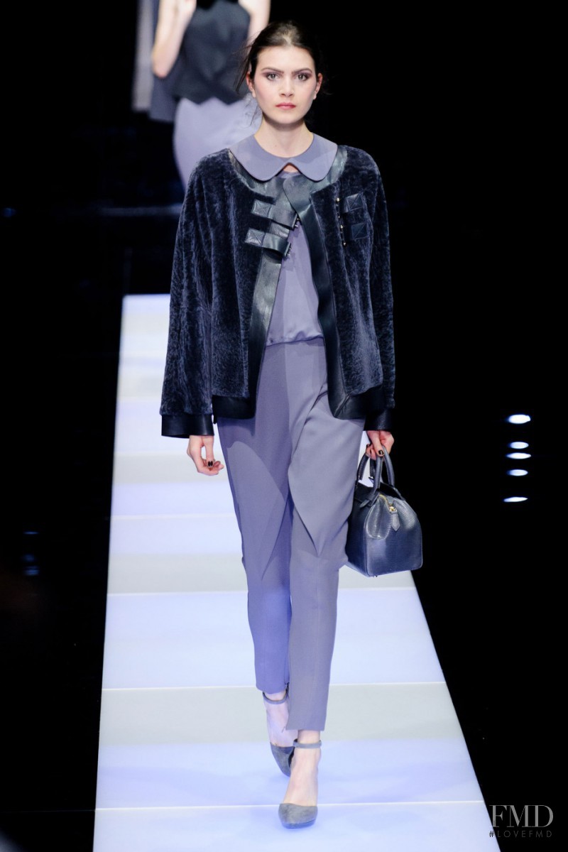 Kim Valerie Jaspers featured in  the Giorgio Armani fashion show for Autumn/Winter 2015