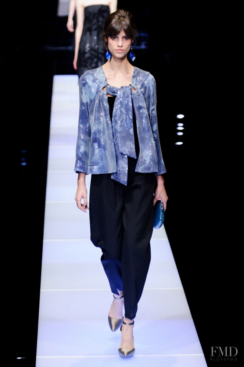 Antonina Petkovic featured in  the Giorgio Armani fashion show for Autumn/Winter 2015