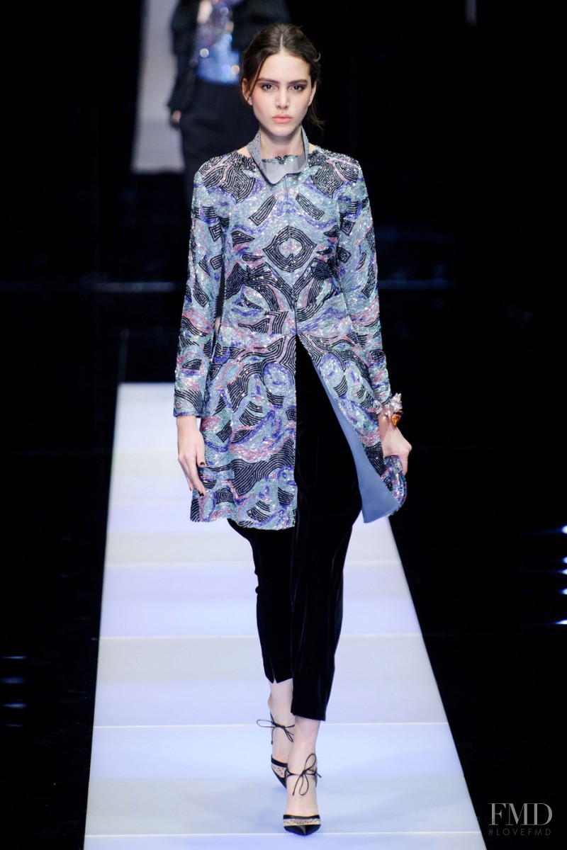 Tako Natsvlishvili featured in  the Giorgio Armani fashion show for Autumn/Winter 2015