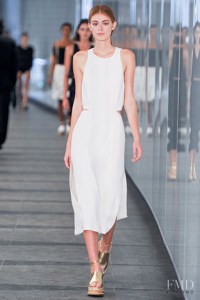 Katya Kuznetsova featured in  the Whistles fashion show for Spring/Summer 2015