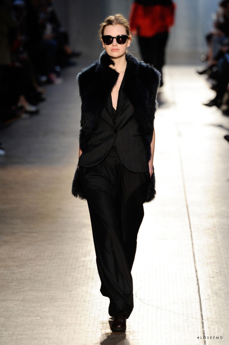 Ieva Palionyte featured in  the Paul Smith fashion show for Autumn/Winter 2014