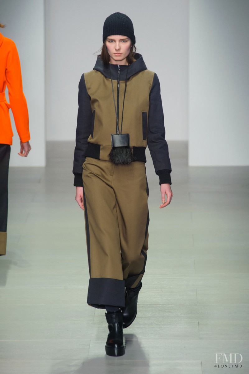 Gaby Loader featured in  the Christopher Raeburn fashion show for Autumn/Winter 2014