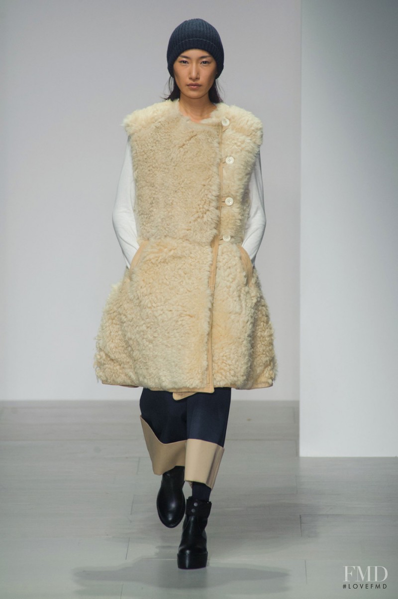 Gigi Jeon featured in  the Christopher Raeburn fashion show for Autumn/Winter 2014