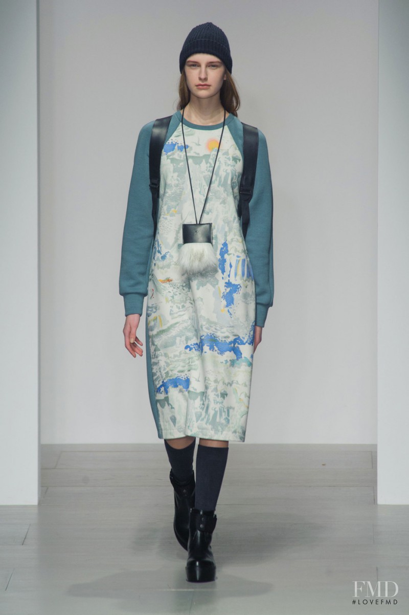 Ieva Palionyte featured in  the Christopher Raeburn fashion show for Autumn/Winter 2014