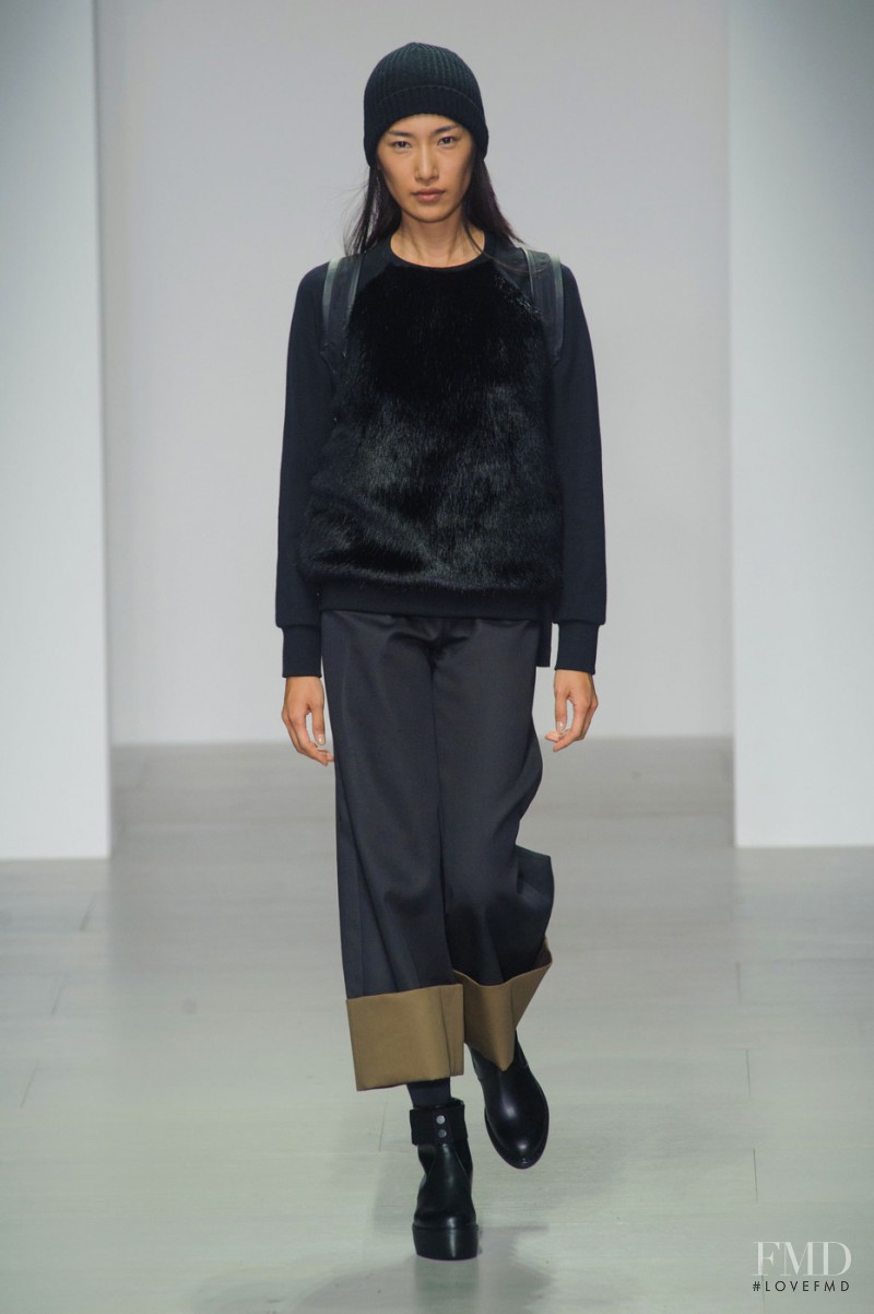 Gigi Jeon featured in  the Christopher Raeburn fashion show for Autumn/Winter 2014