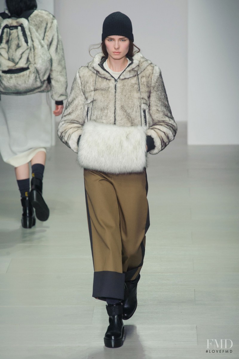 Gaby Loader featured in  the Christopher Raeburn fashion show for Autumn/Winter 2014