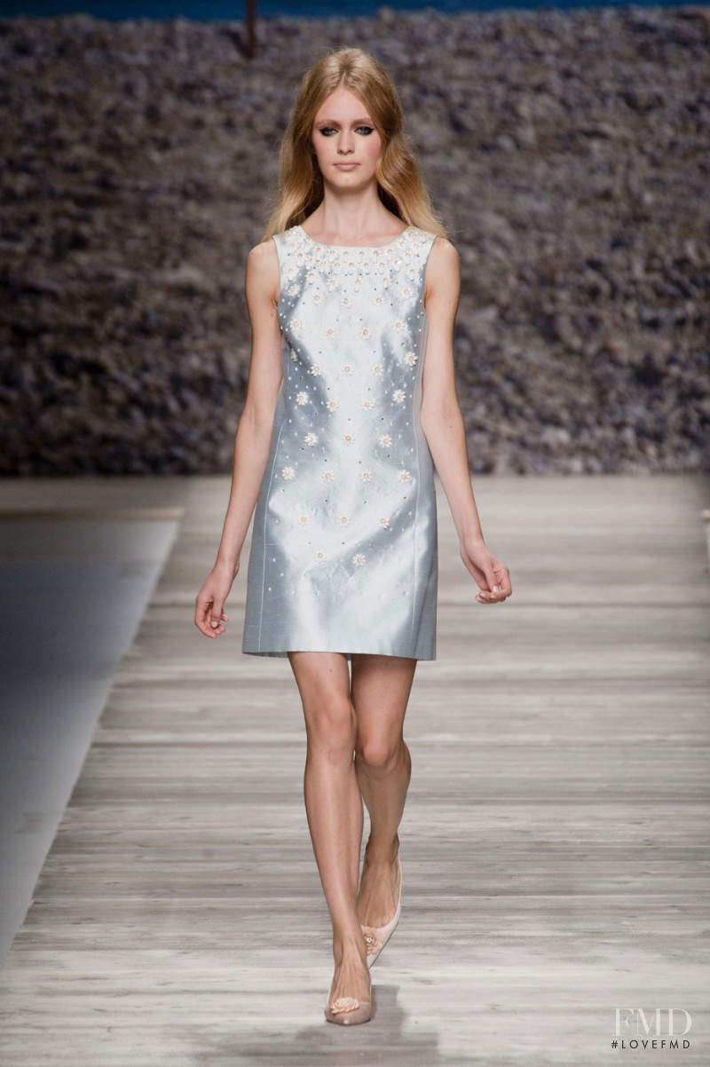 Astrid Rönnborn featured in  the be Blumarine fashion show for Spring/Summer 2014