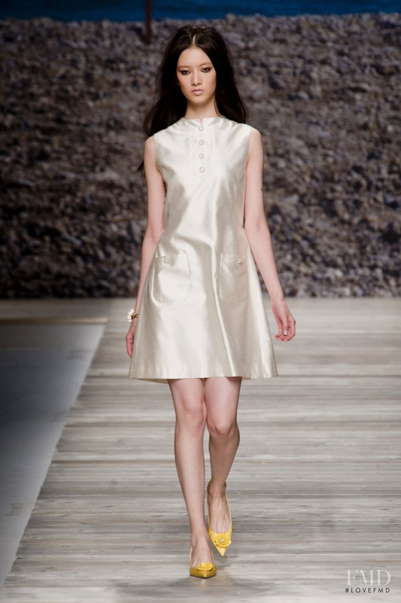 Cici Xiang Yejing featured in  the be Blumarine fashion show for Spring/Summer 2014