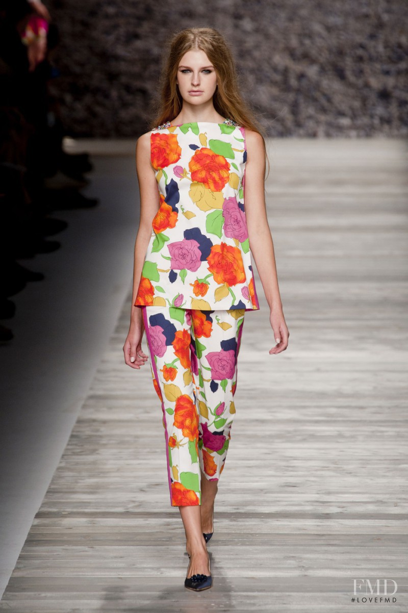 Ieva Palionyte featured in  the be Blumarine fashion show for Spring/Summer 2014