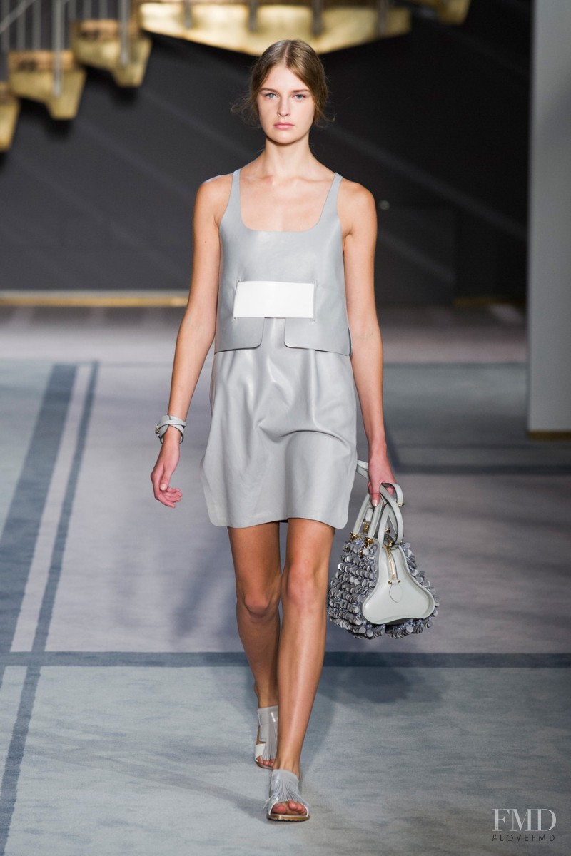 Ieva Palionyte featured in  the Tod\'s fashion show for Spring/Summer 2014