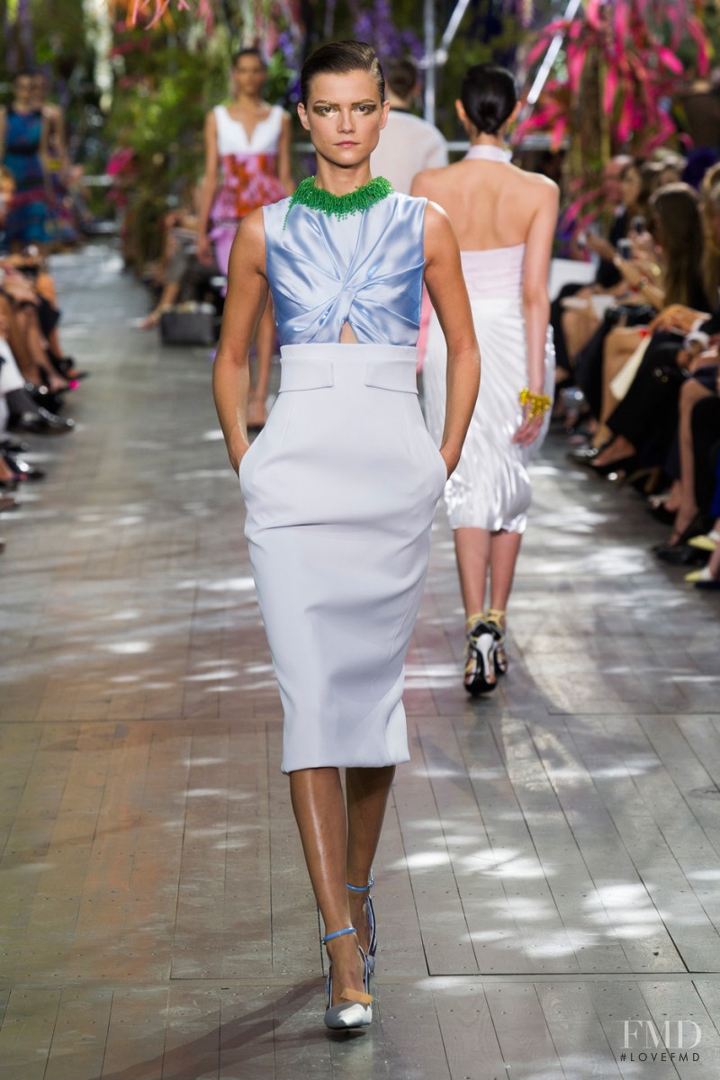 Kasia Struss featured in  the Christian Dior fashion show for Spring/Summer 2014