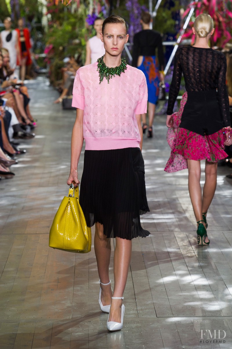 Estella Brons featured in  the Christian Dior fashion show for Spring/Summer 2014