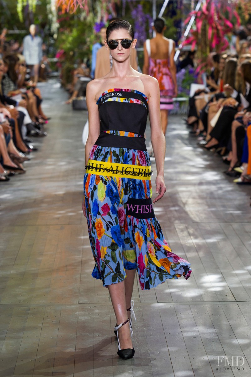 Daiane Conterato featured in  the Christian Dior fashion show for Spring/Summer 2014